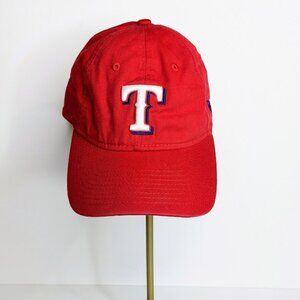 Women's New Era Texas Rangers Baseball Cap One Size Red Cotton Sporty MLB Hat